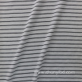 Breathable High Quality 65%Polyester 35%Cotton Stripes Pattern Single Jersey Knitted shirt Fabric For Men Women
